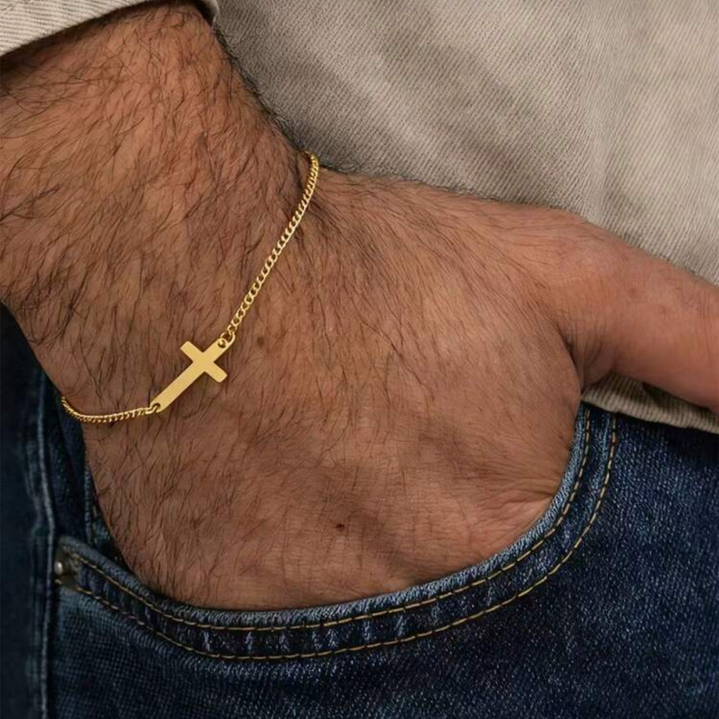 Horizontal Cross Bracelet
