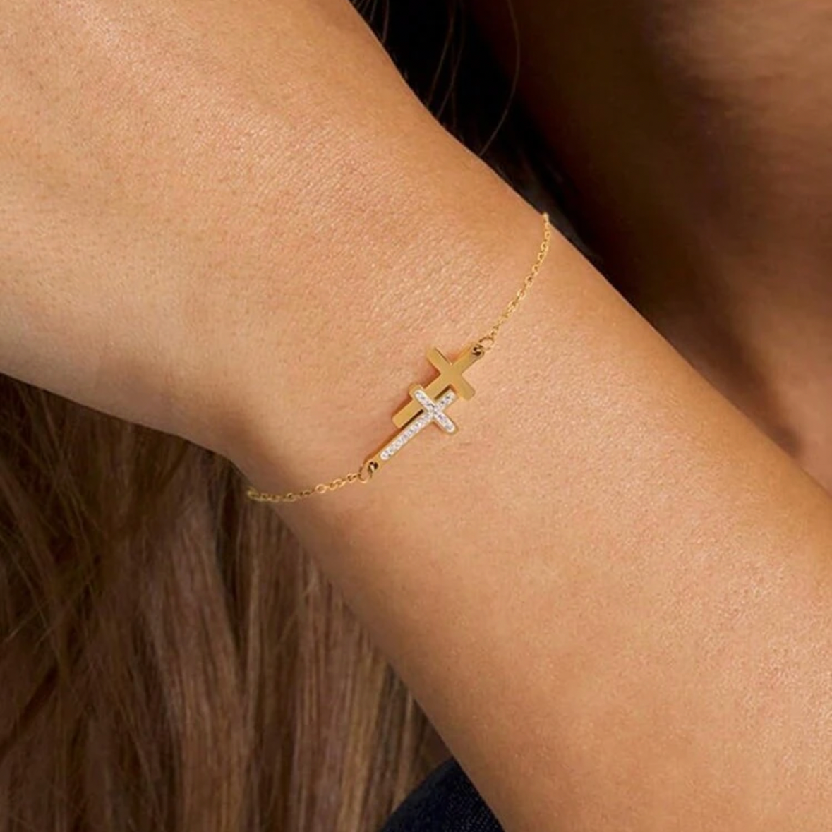 Double Cross Bracelet
