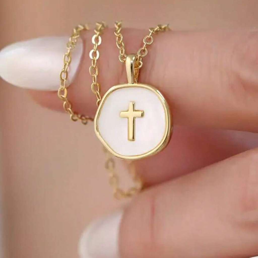 Circle Cross Necklace