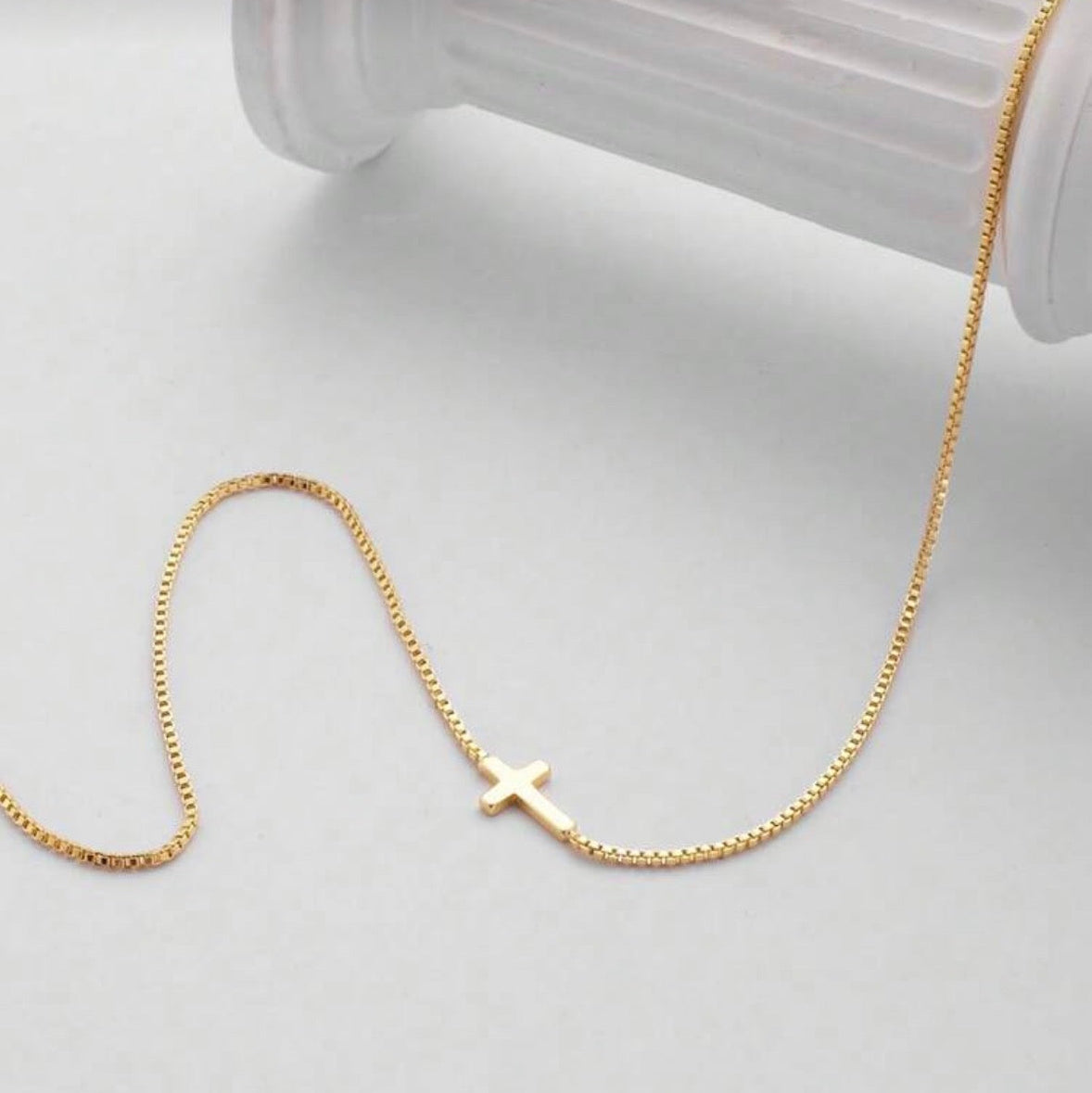 Horizontal Cross Necklace