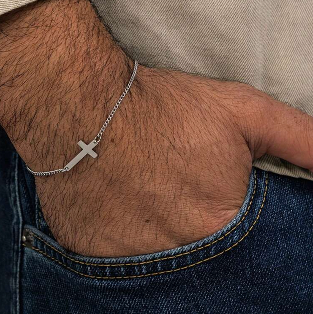 Horizontal Cross Bracelet
