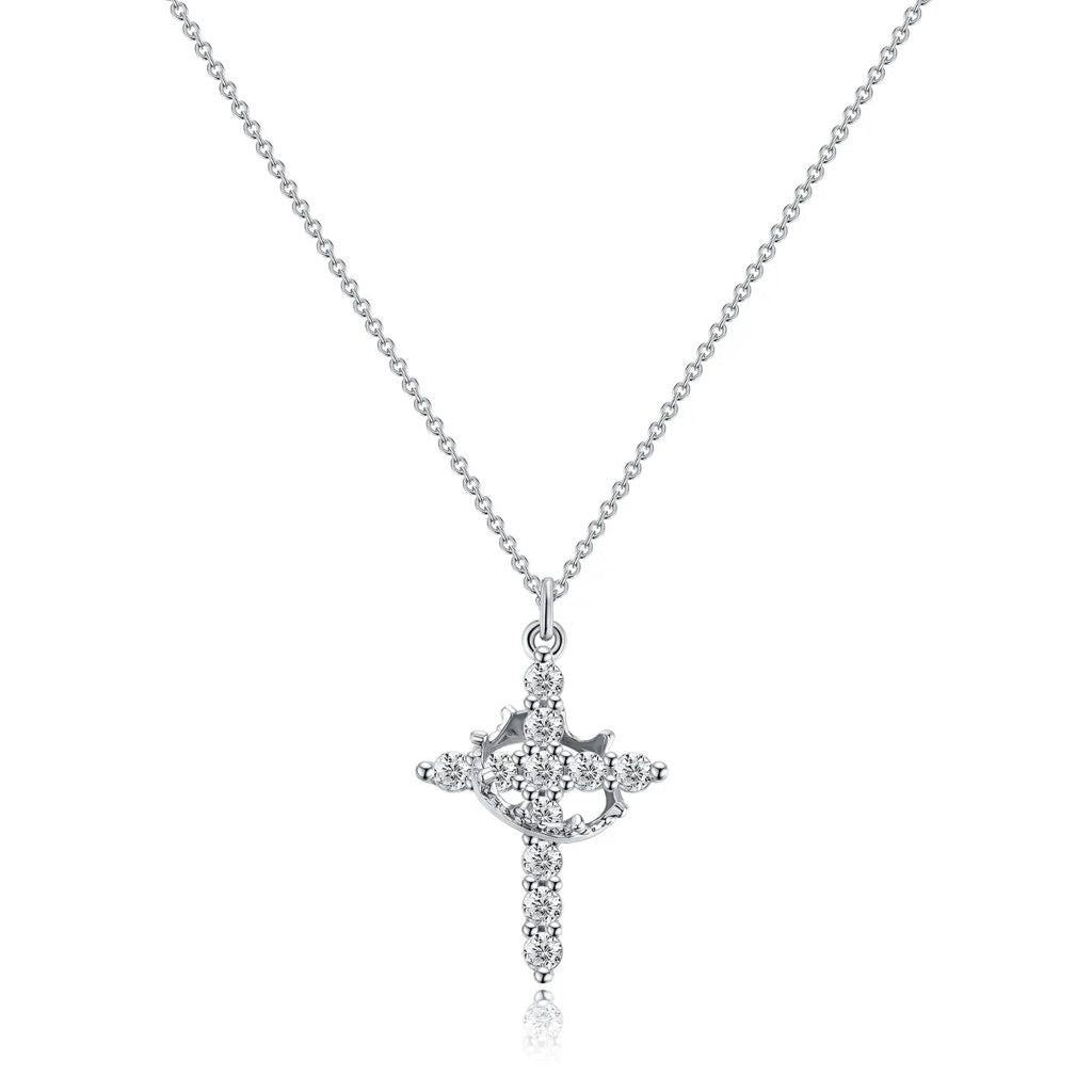 Crown & Cross Necklace