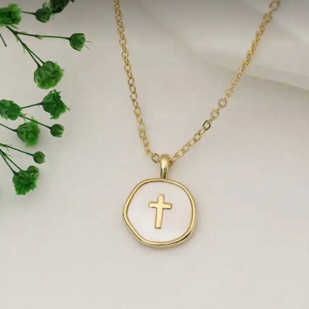 Circle Cross Necklace